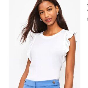 Floral Bea Lelo Top Womens XL Ivory White Shirt